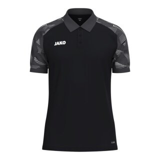 JAKO Sport-Polo Sonic (leicht, atmungsaktiv) schwarz/anthrazitgrau Jungen