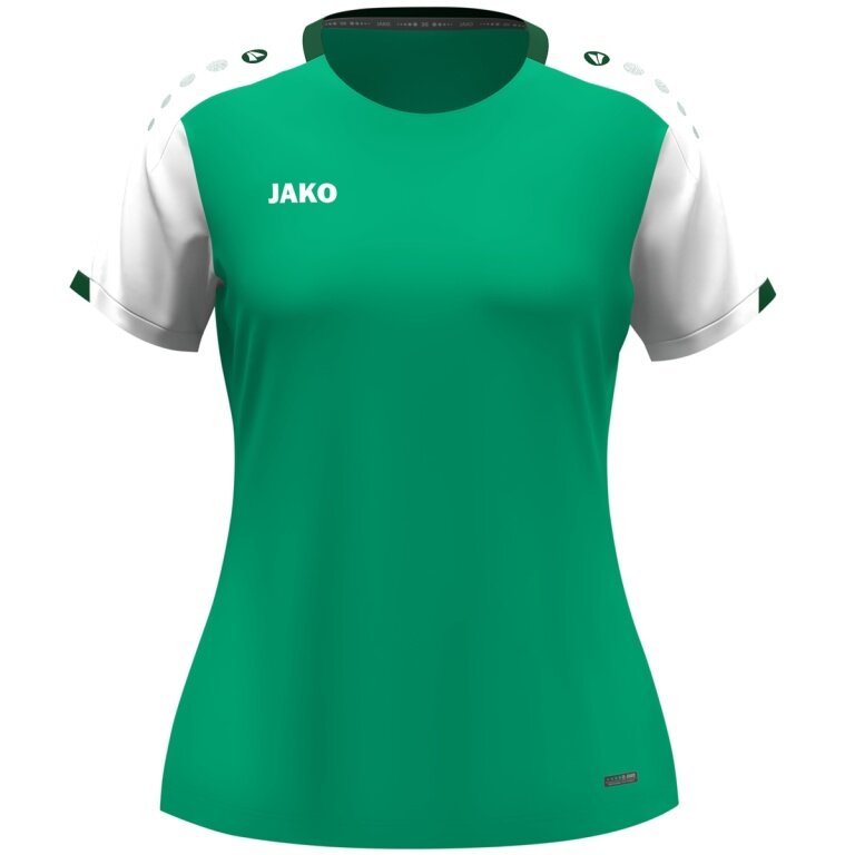 JAKO Sport-Shirt Dynamic (100% rec.Polyester) grün/weiss/dunkelgrün Damen