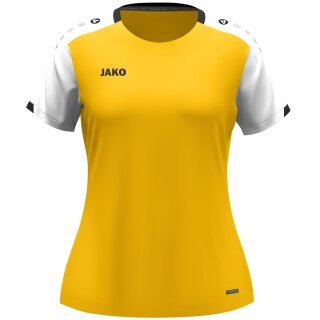 JAKO Sport-Shirt Dynamic (100% rec.Polyester) gelb/weiss/schwarz Damen