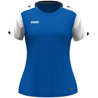 JAKO Sport-Shirt Dynamic (100% rec.Polyester) royalblau/weiss/marineblau Damen