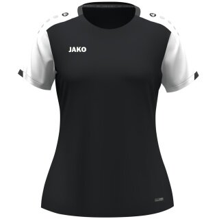 JAKO Sport-Shirt Dynamic (100% rec.Polyester) schwarz/weiss/anthrazitgrau Damen