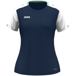 JAKO Sport-Shirt Dynamic (100% rec.Polyester) nachtblau/weiss/hellgrau Damen
