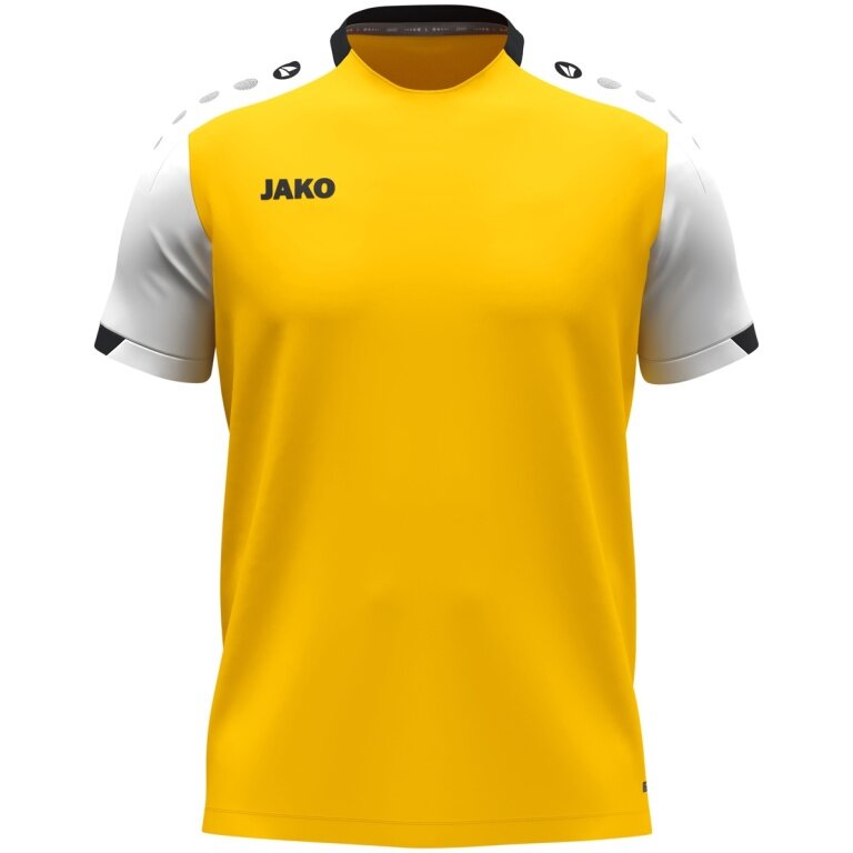 JAKO Sport-Tshirt Dynamic (100% rec.Polyester) gelb/weiss/schwarz Kinder