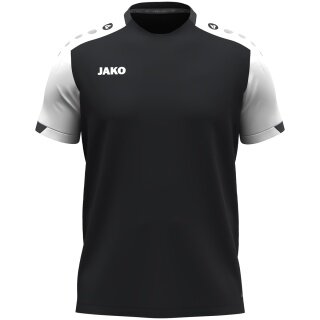 JAKO Sport-Tshirt Dynamic (100% rec.Polyester) schwarz/weiss/anthrazitgrau Herren