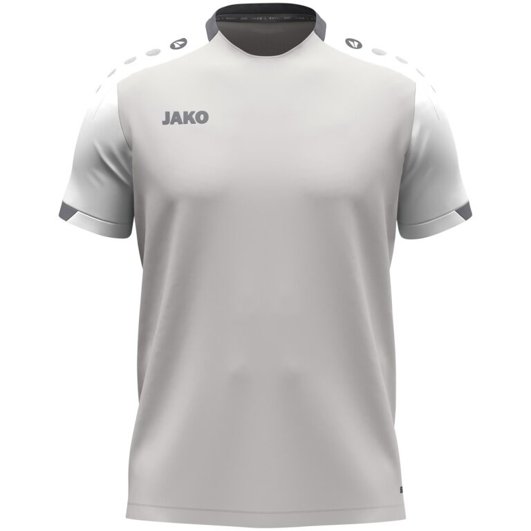 JAKO Sport-Tshirt Dynamic (100% rec.Polyester) hellgrau/weiss/grau Herren