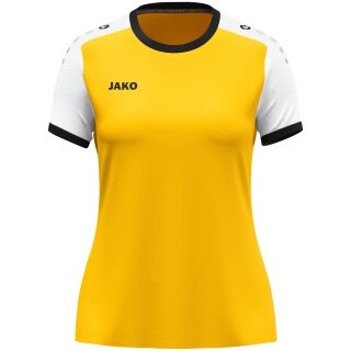 JAKO Sport-Shirt Dynamic Trikot (Polyester-Micro-Mesh) gelb/weiss Damen