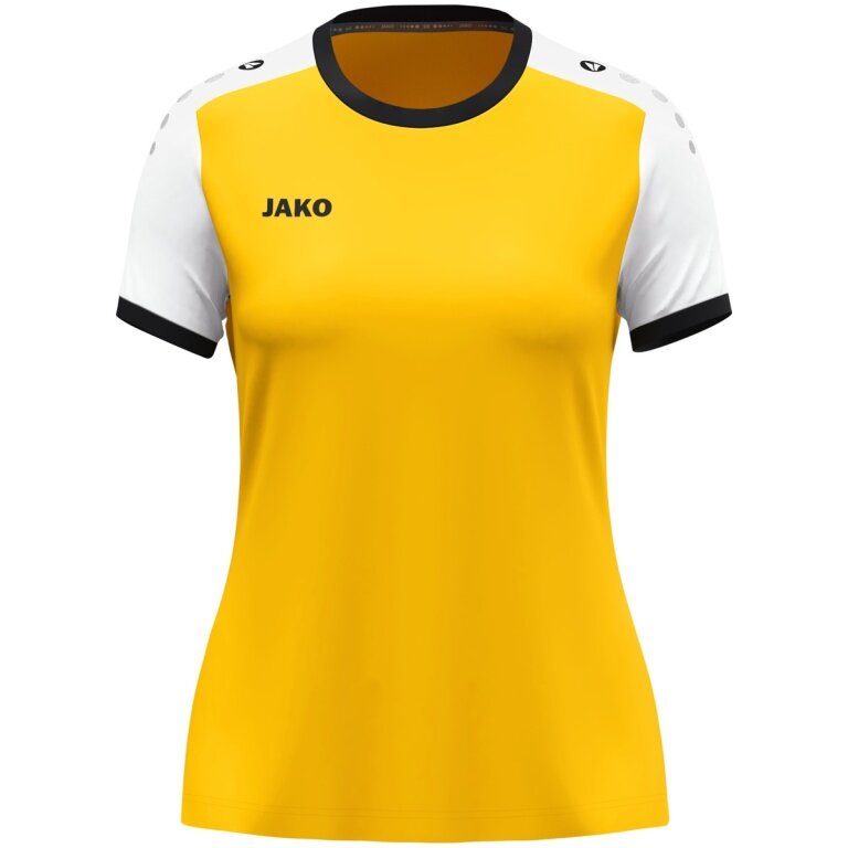 JAKO Sport-Shirt Dynamic Trikot (Polyester-Micro-Mesh) gelb/weiss Damen