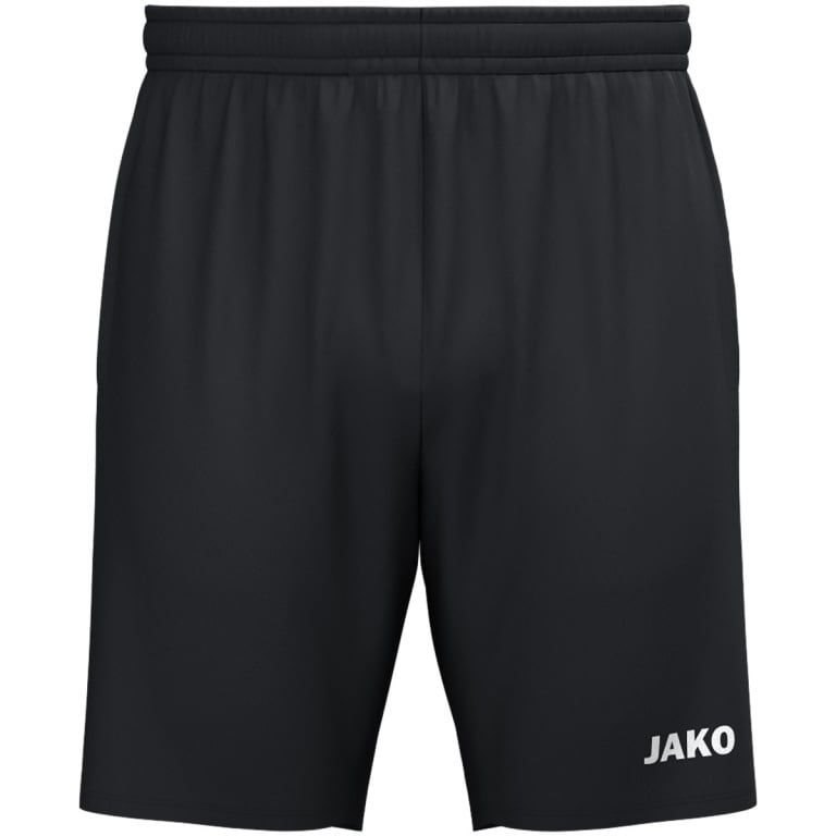 JAKO Sporthose (Webshort) One (Micro-Twill, Seitentaschen mit Reißverschluss) kurz schwarz Herren