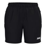 JAKO Sporthose (Webshort) One (Seitentaschen mit Reißverschluss) kurz schwarz Damen