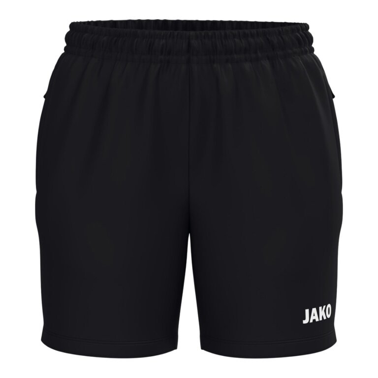 JAKO Sporthose (Webshort) One (Seitentaschen mit Reißverschluss) kurz schwarz Damen