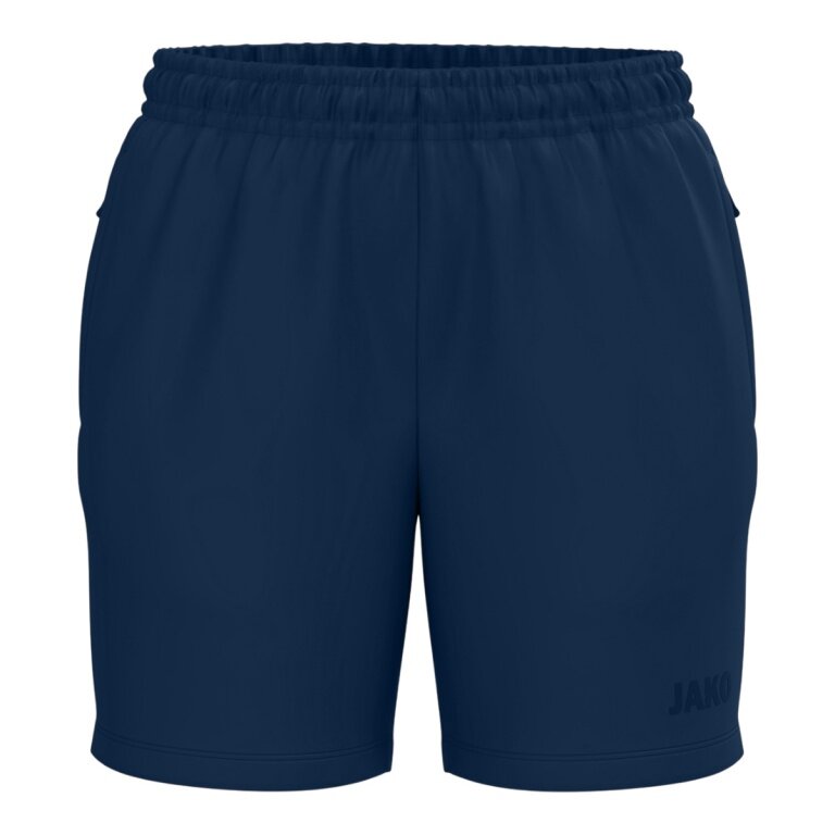 JAKO Sporthose (Webshort) One (Seitentaschen mit Reißverschluss) kurz navyblau Damen
