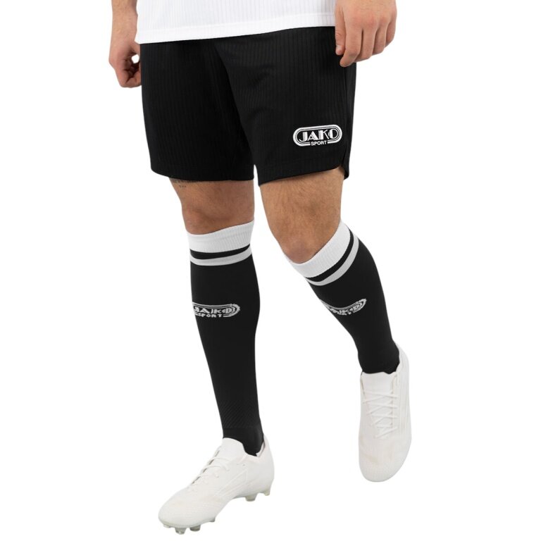JAKO Sporthose Retro (angenehmes Tragegefühl) kurz schwarz Herren