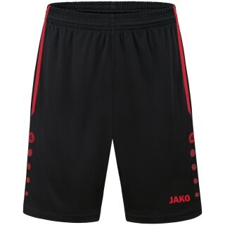 JAKO Sporthose Short Allround (Polyester-Interlock, Ohne Innenslip) kurz schwarz/rot Jungen