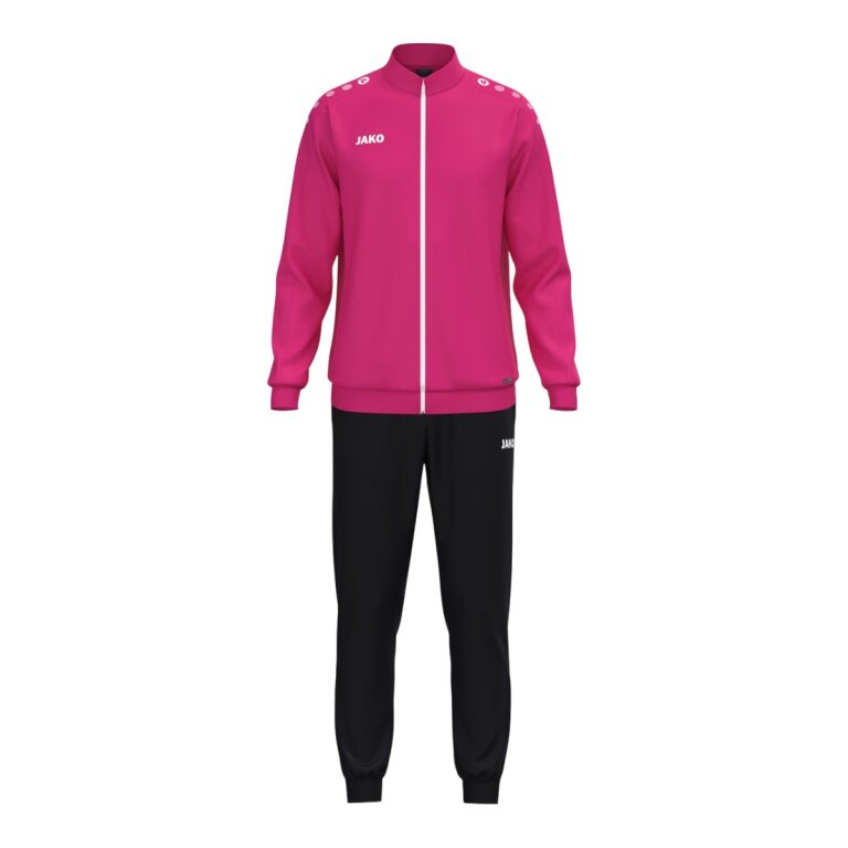 JAKO Trainingsanzug (Polyesteranzug) One - 100% rec. Polyester - pink/schwarz Herren