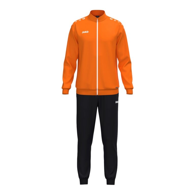 JAKO Trainingsanzug (Polyesteranzug) One - 100% rec. Polyester - orange/schwarz Herren