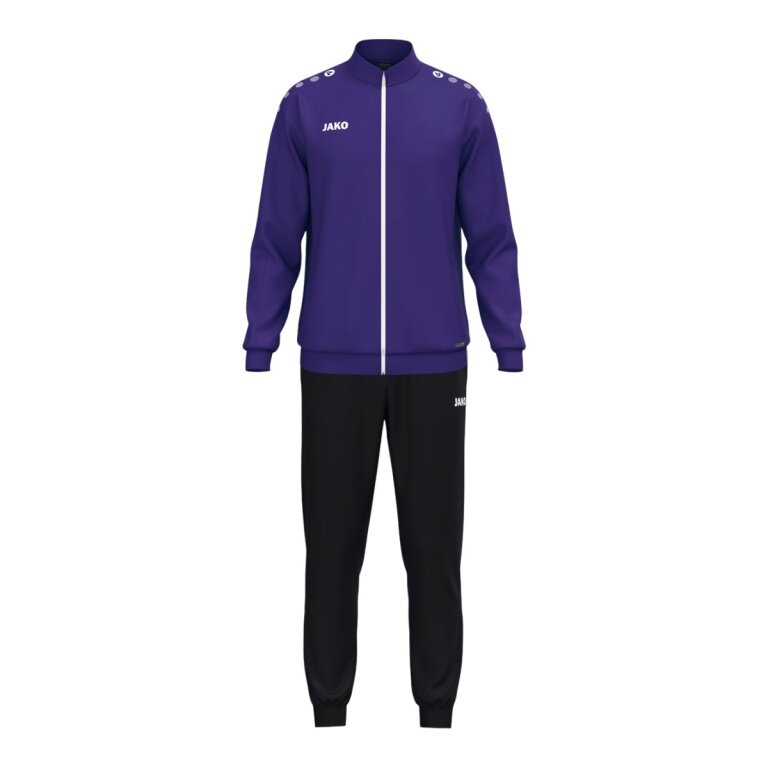 JAKO Trainingsanzug (Polyesteranzug) One - 100% rec. Polyester - violett/schwarz Herren