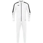 JAKO Trainingsanzug Polyester Power (Jacke und Hose) weiss/schwarz Herren