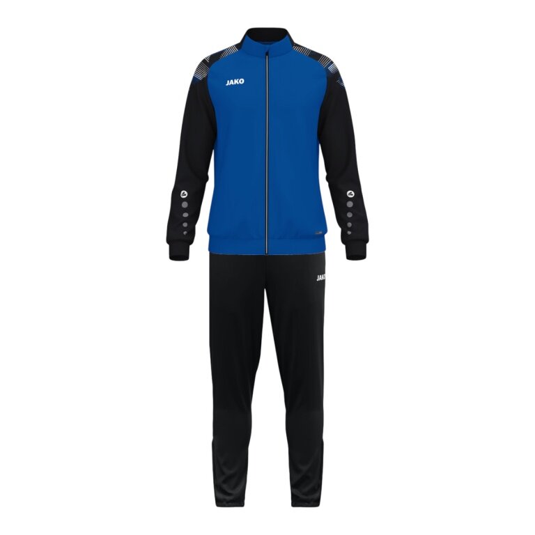 JAKO Trainingsanzug (Polyesteranzug) Sonic - 100% rec. Polyester - royalblau/schwarz Herren