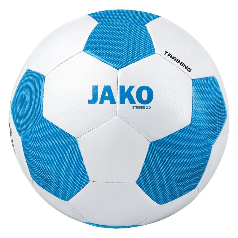 JAKO Trainingsball Striker 2.0 (Größe 5) weiss/blau- 1 Ball