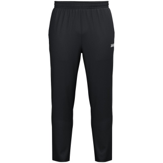 JAKO Trainingshose One Webhose (Seitentaschen mit Reißverschluss) lang schwarz Kinder