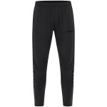 JAKO Trainingshose Power (Stretch-Knit-Polyester, Seitentaschen mit Reißverschluss) lang schwarz Herren