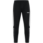 JAKO Trainingshose Power (Stretch-Knit-Polyester, Seitentaschen mit Reißverschluss) lang schwarz/weiss Herren