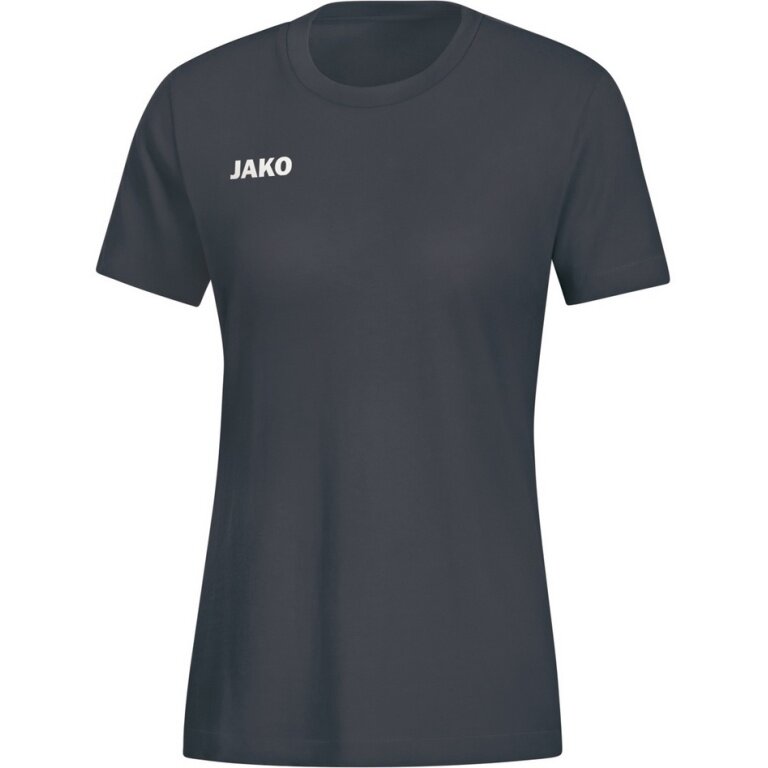 JAKO T-Shirt Base (Baumwolle) anthrazitgrau Damen