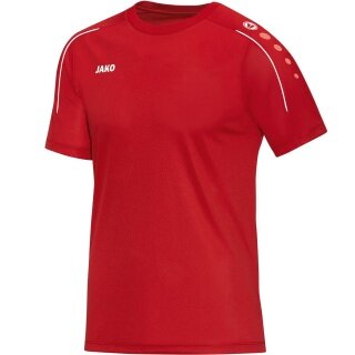 JAKO Sport-Tshirt Classico (100% Polyester-Jacquard) rot Jungen