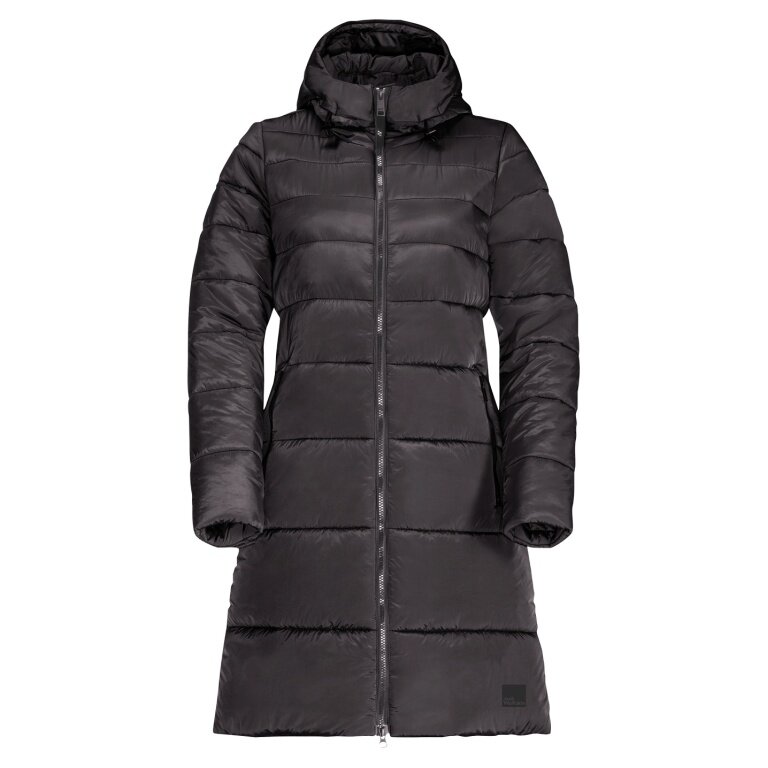 Jack Wolfskin Wintermantel Eisbach Coat (winddicht, wasserabweisend, PFC-frei) phantomgrau Damen