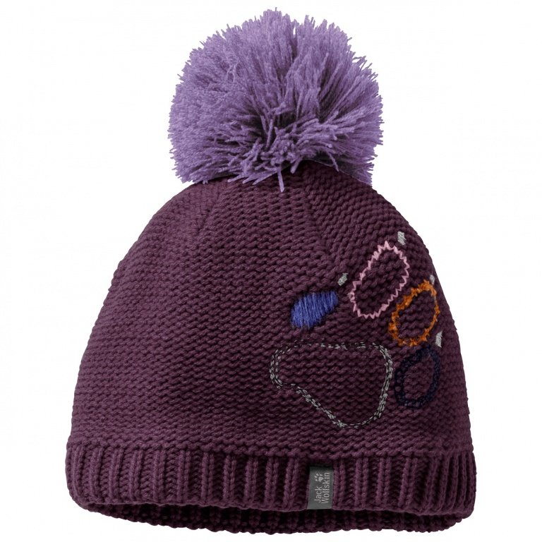 Jack Wolfskin Mütze (Bommel) Paw Knit violett Kinder online bestellen