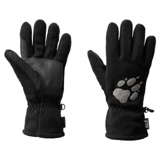 Jack Wolfskin Fleecehandschuhe Paw Glove mit Logostick schwarz