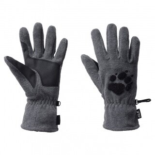 Jack Wolfskin Fleecehandschuhe Paw Glove mit Logostick grau