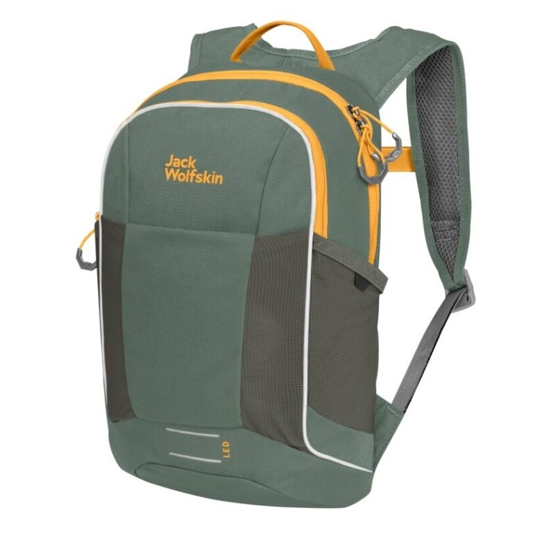 Jack Wolfskin Alltags-Rucksack Moab Jam (ab 6 Jahren, 12 Liter) hedgegrün