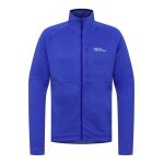 Jack Wolfskin Fleecejacke Taiga Full Zip (elastische Bünd) blau Herren