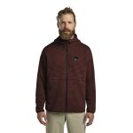 Jack Wolfskin Fleecejacke Mogari Hooded Full Zip (atmungsaktiv, Recyclingpolyester) braun Herren
