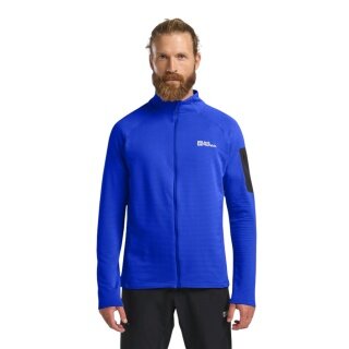 Jack Wolfskin Fleecejacke Prelight Full Zip (schnelltrocknend, atmungsaktiv) blau Herren