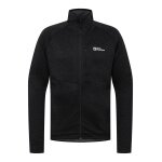 Jack Wolfskin Fleecejacke Taiga Full Zip (elastische Bünd) schwarz Herren