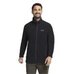 Jack Wolfskin Fleecejacke Taunus 100 Full Zip (leicht, atmungsaktiv) schwarz Herren