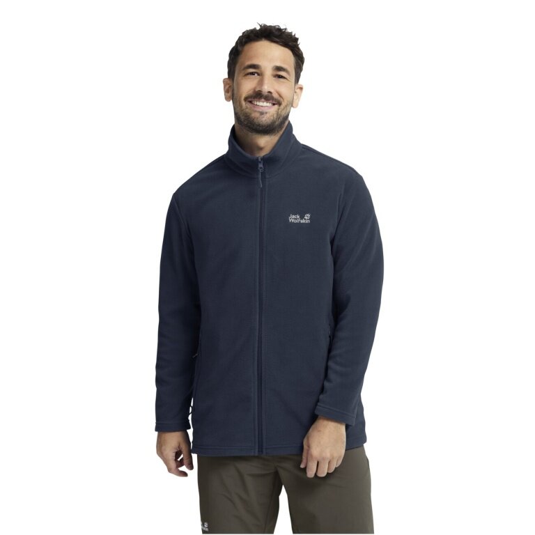 Jack Wolfskin Fleecejacke Taunus 100 Full Zip (leicht, atmungsaktiv) nachtblau Herren