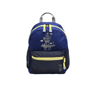 Jack Wolfskin Kinder-Tagesrucksack Little Scout (für Kinder ab 6 Jahren) blau/grau/gelb 10 Liter