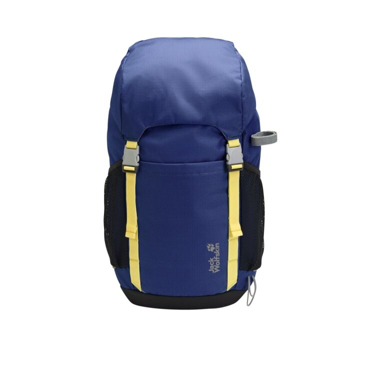 Jack Wolfskin Kinder-Wanderrucksack Explorer (bequemes Tragesystem, für Kinder ab 6 Jahren) blau/gelb 20 Liter