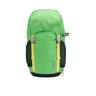 Jack Wolfskin Kinder-Wanderrucksack Explorer (bequemes Tragesystem, für Kinder ab 6 Jahren) grün 20 Liter