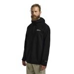 Jack Wolfskin Regenjacke Prelight 2.5 Lagen LT (leicht, wasserdicht, atmungsaktiv) schwarz Herren