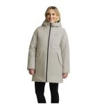 Jack Wolfskin Regenjacke Frost Haven (warm, wasserdicht) beige Damen