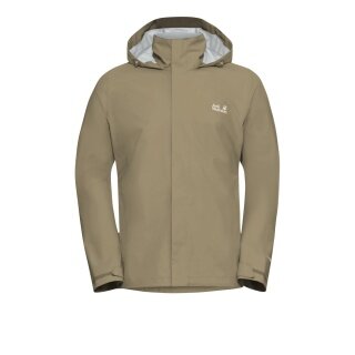 Jack Wolfskin Regenjacke Trailtime 2-Lagen (wasserdicht, atmungsaktiv) 2026 hellbraun Herren