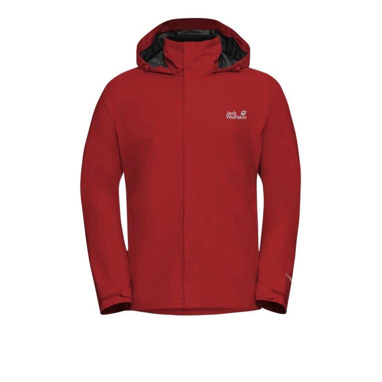 Jack Wolfskin Regenjacke Trailtime 2-Lagen (wasserdicht, atmungsaktiv) 2026 siren rot Herren