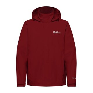 Jack Wolfskin Regenjacke Trailtime 2-Lagen (wasserdicht, atmungsaktiv) rot Herren