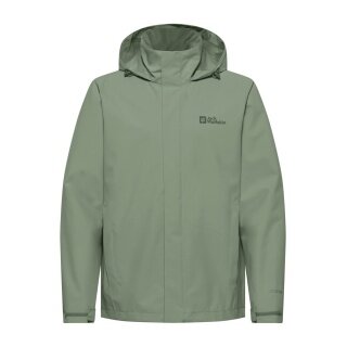 Jack Wolfskin Regenjacke Trailtime 2-Lagen (wasserdicht, atmungsaktiv) hellgrün Herren