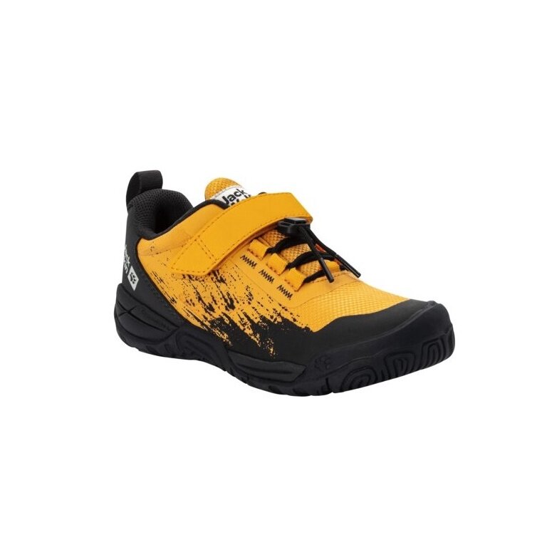 Jack Wolfskin Multifunktionsschuhe Villi Action Low (atmungsaktiv, leicht) orange/schwarz Kinder