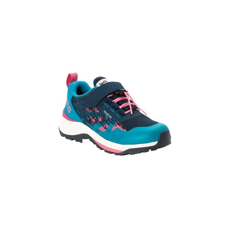 Jack Wolfskin Wanderschuhe Villi Hiker Texapore Low (wasserdicht, atmungsaktiv) darkblau/pink Kinder
